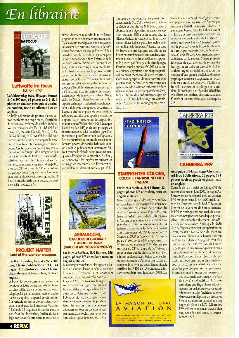 Replic 185 - Crusader, Tucano, Mistel, F-4U Corsair, Fa-223 Drache